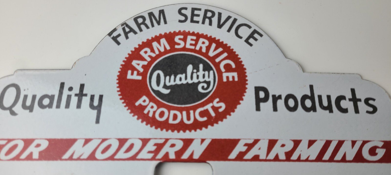 Vintage Farm Sign Topper - Gas Tractor Auto Car Porcelain License Plate Topper - Image 4
