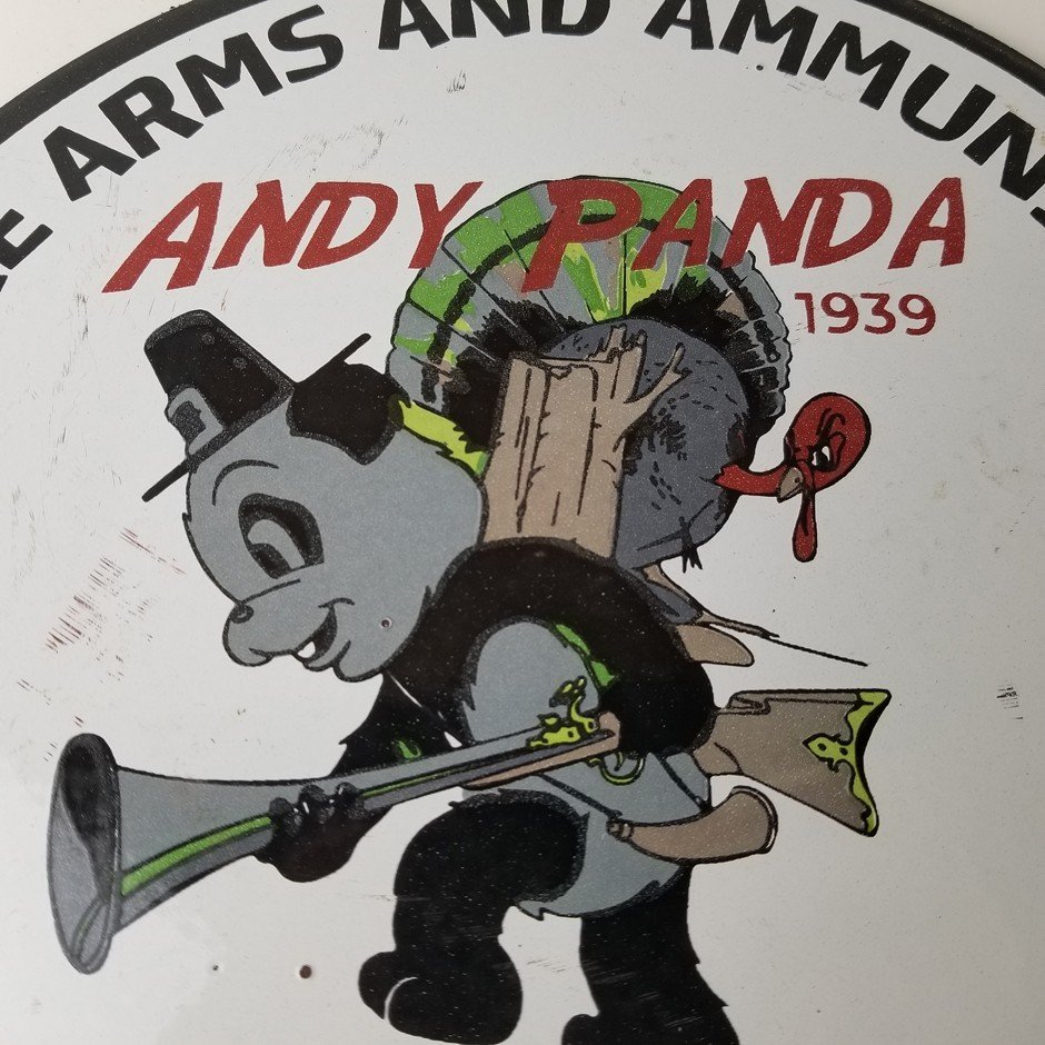 Vintage Hunting Sign - Winchester Rifles Firearms Advertisement Porcelain Sign - Image 3