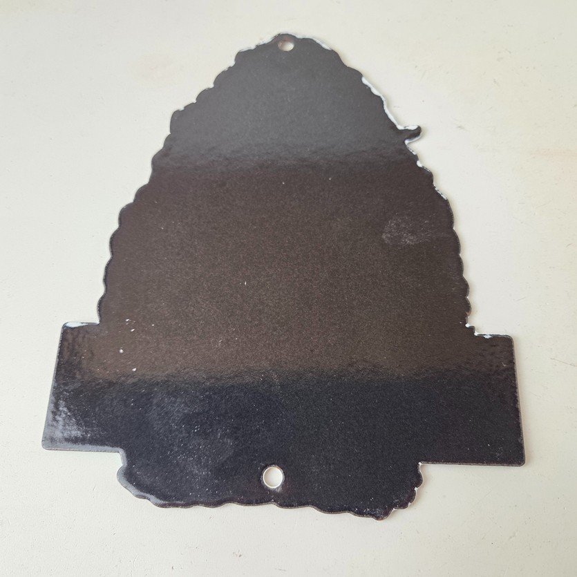 Vintage Indian Motorcycles Sign - Arrow Head Porcelain Gas Pump Sales Sign - Image 7