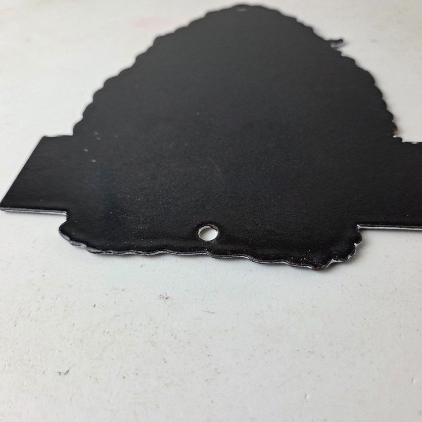 Vintage Indian Motorcycles Sign - Arrow Head Porcelain Gas Pump Sales Sign - Image 9