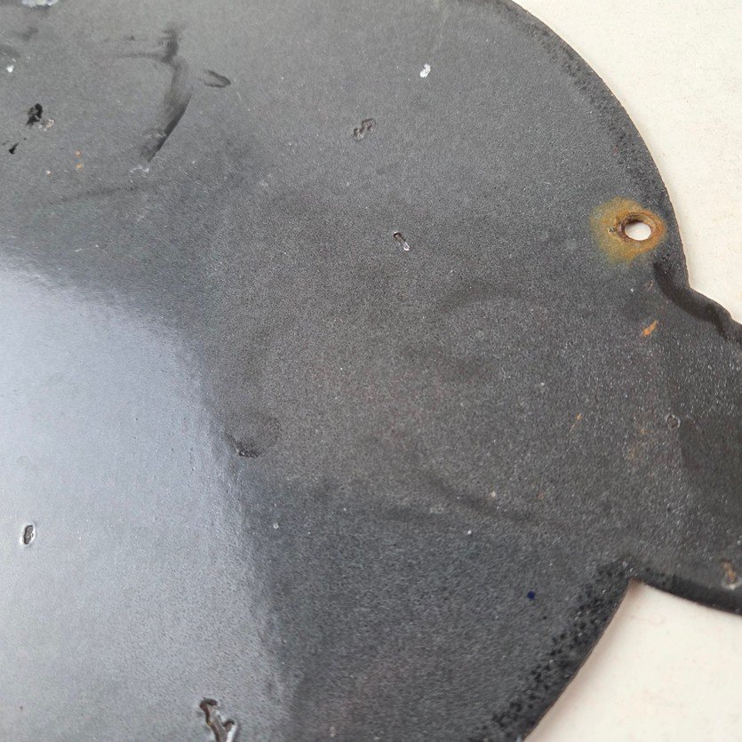 Vintage Iskenderian Racing Cams Porcelain Sign - Mod Rod Auto Gas Pump Shop Sign - Image 8