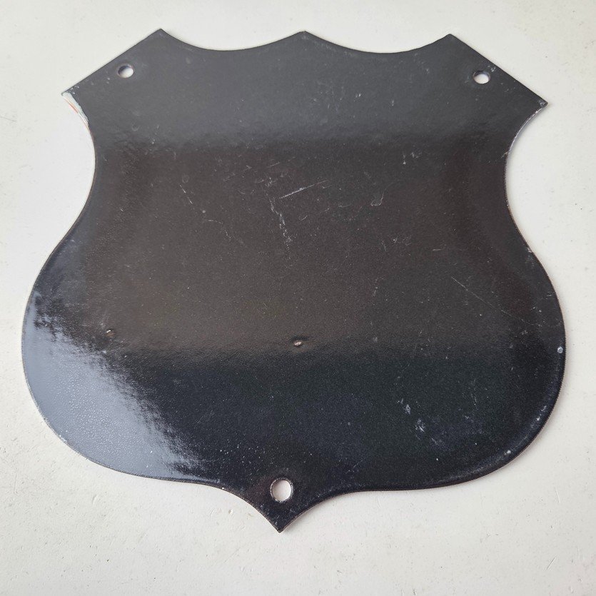 Vintage Join US Army Sign - Gas Pump American Shield Porcelain Sign - Image 7