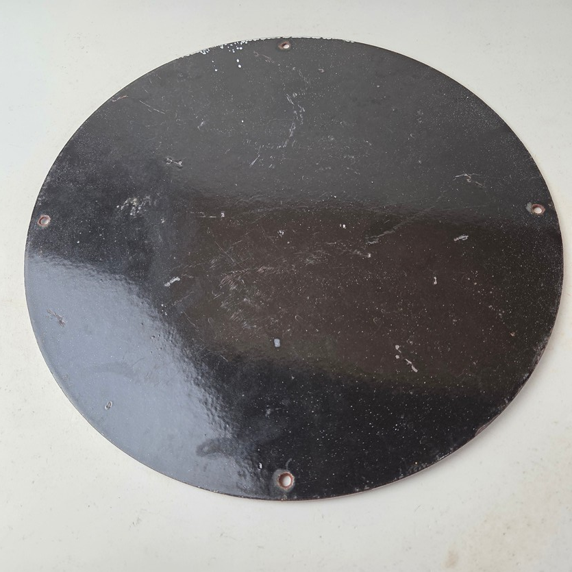 Vintage Lubricant Sign - Pin Up Trouble Shooter Porcelain Gas Service Sign - Image 7