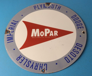 Vintage Mopar Porcelain Sign Chrysler Dodge Desoto Plymouth Imperial Gas Sign 305895610090