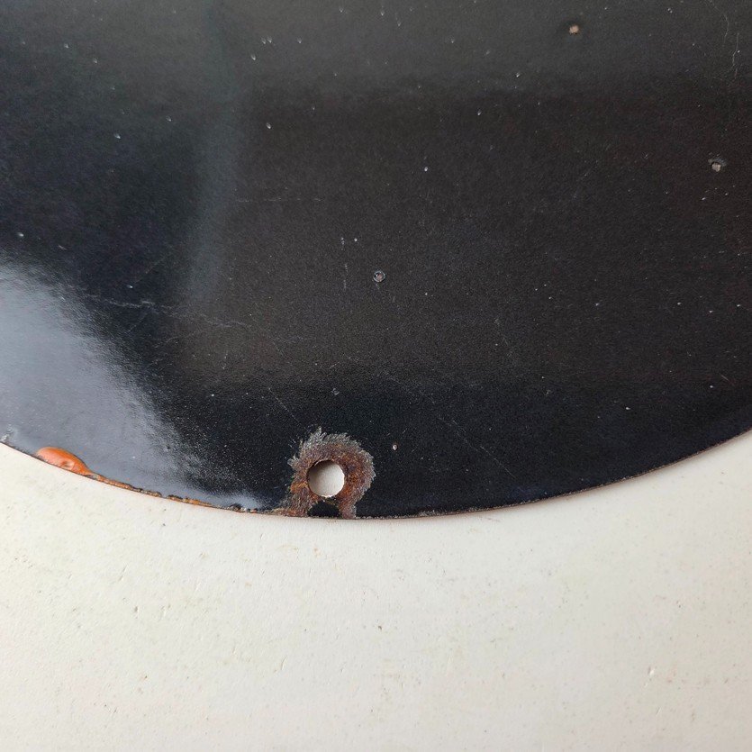 Vintage Phillips 66 Gasoline Sign - Porcelain Cowboy Change Oil Gas Pump Ad Sign - Image 8