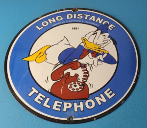 Vintage Public Telephones Sign Porcelain Bell System Phone Booth Gas Pump Sign 305897346250