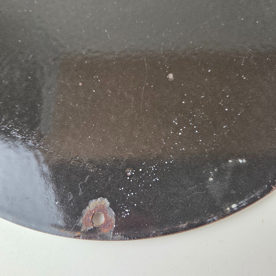 Vintage Rainbow Gasoline Sign - Porcelain Advertising Gas Pump Sign - Image 11