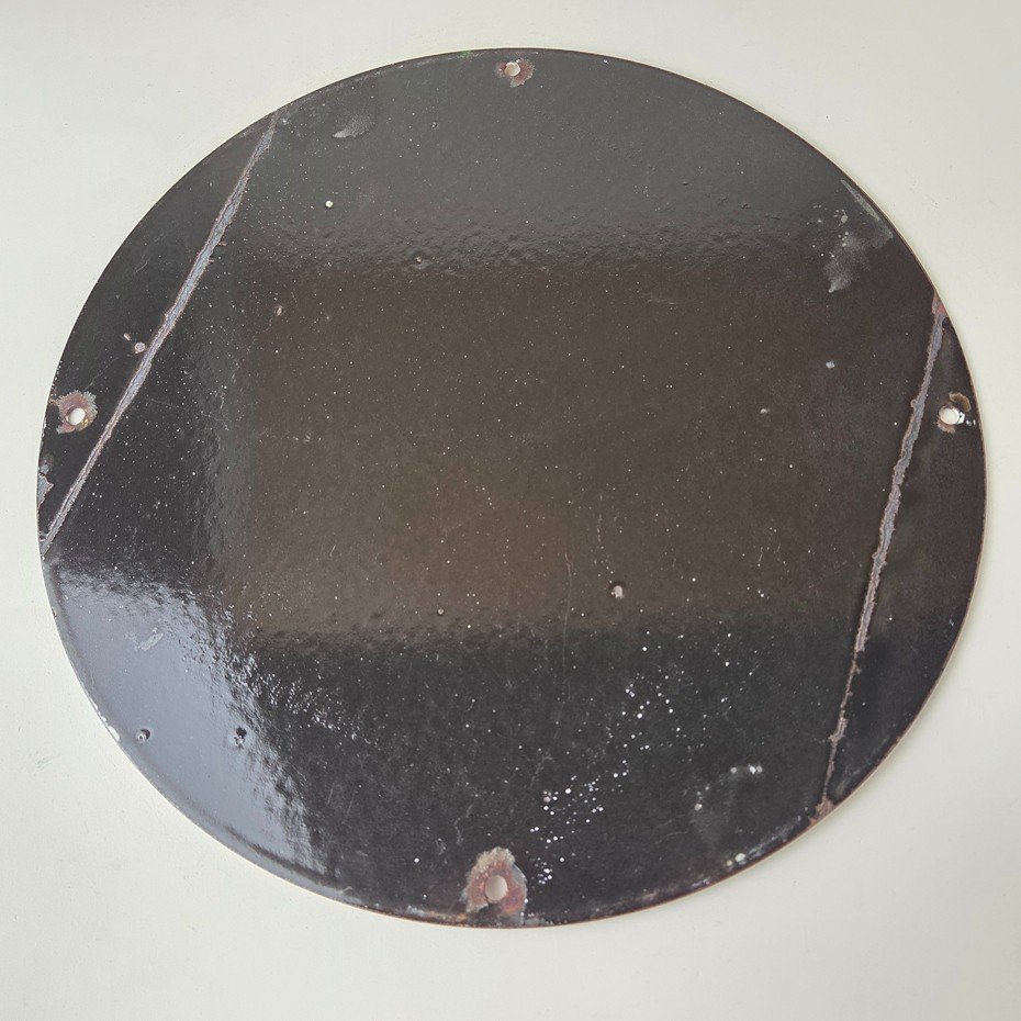 Vintage Rainbow Gasoline Sign - Porcelain Advertising Gas Pump Sign - Image 10