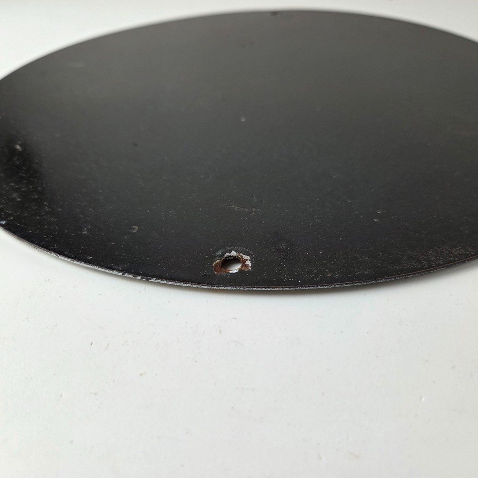 Vintage Red Hat Motor Oil Porcelain Sign - Gasoline Pump Plate Service Sign - Image 15