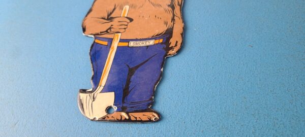 Vintage Smokey the Bear Sign Porcelain Forest Fires Gas Oil Service Pump Sign 305750242420 9