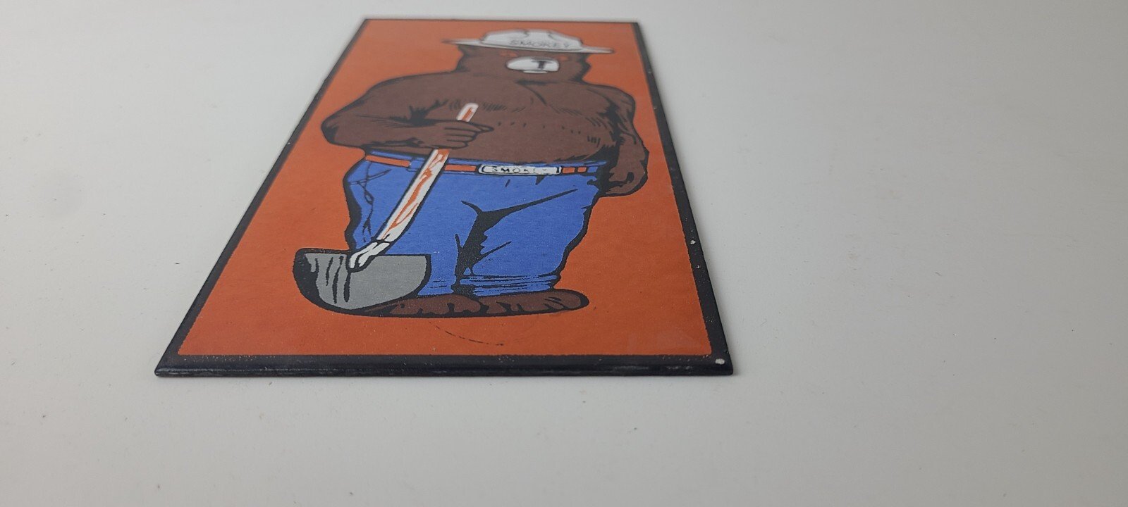 Vintage Smokey the Bear Sign - Porcelain Forest Fires Gas Oil Service Pump Sign - Image 11