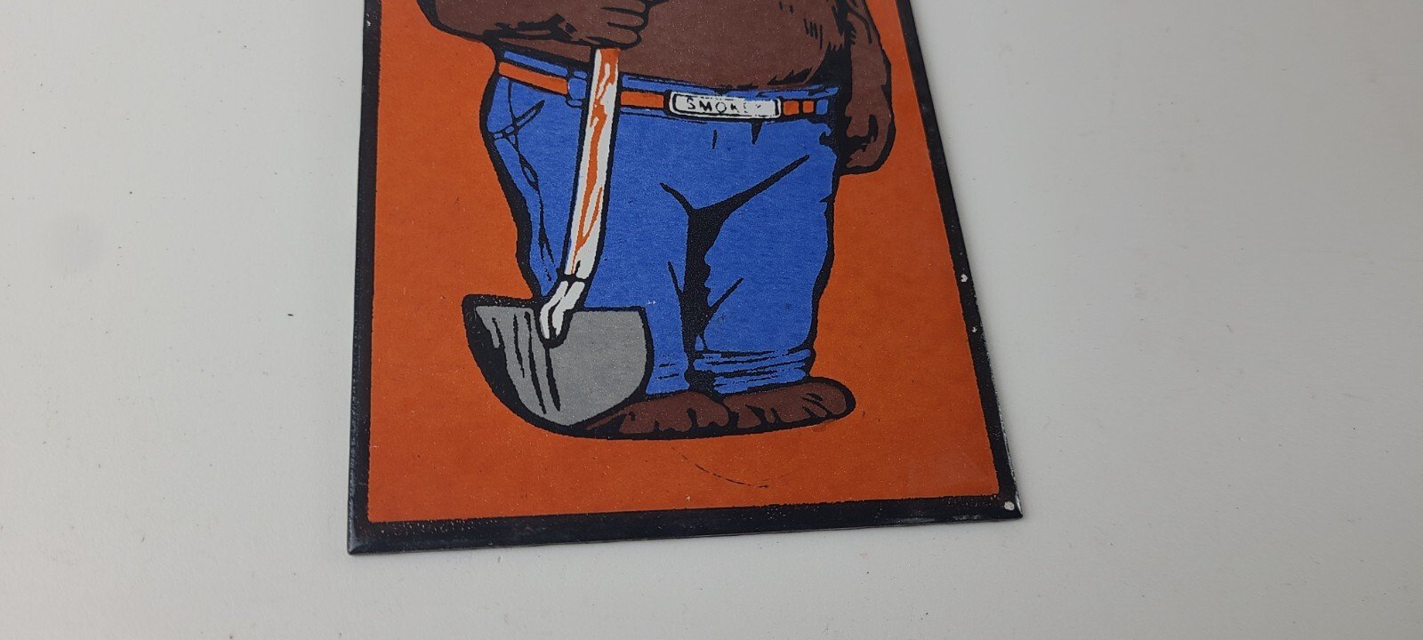 Vintage Smokey the Bear Sign - Porcelain Forest Fires Gas Oil Service Pump Sign - Image 7