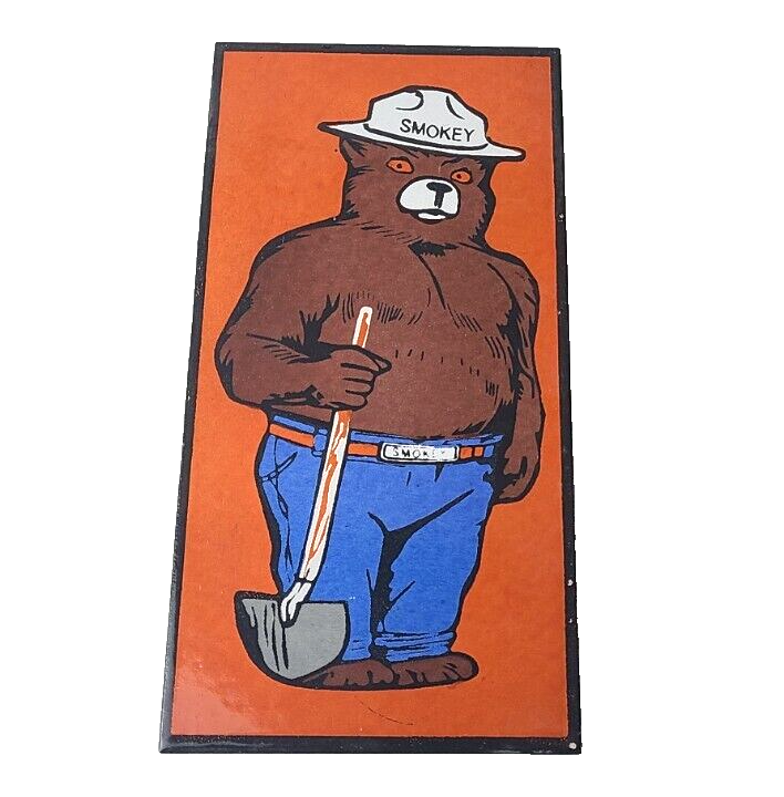 Vintage Smokey the Bear Sign - Porcelain Forest Fires Gas Oil Service Pump Sign