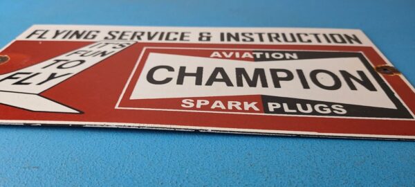 Vintage Spark Plugs Sign Aviation Hangar Garage Shop Gas Oil Pump Sign 305762345690 10