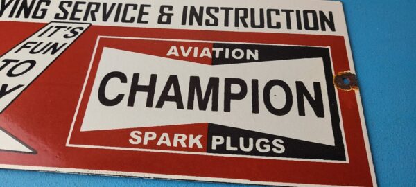 Vintage Spark Plugs Sign Aviation Hangar Garage Shop Gas Oil Pump Sign 305762345690 3