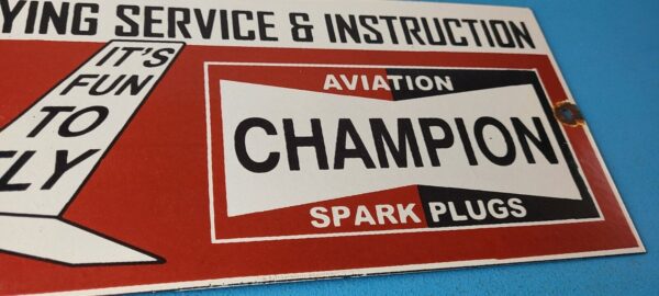 Vintage Spark Plugs Sign Aviation Hangar Garage Shop Gas Oil Pump Sign 305762345690 6