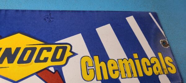 Vintage Sunoco Gasoline Sign Gas Service Station Pump Chemicals Porcelain Sign 305751874470 6