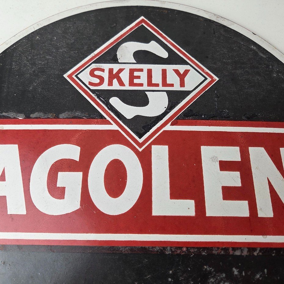 Vintage Tagolene Motor Oil Sign - Gasoline Pump Porcelain Sign - Image 3
