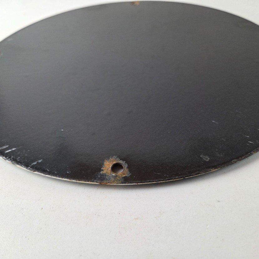 Vintage Texaco Gasoline Sign - White Marine Gas Pump Porcelain Sign - Image 9