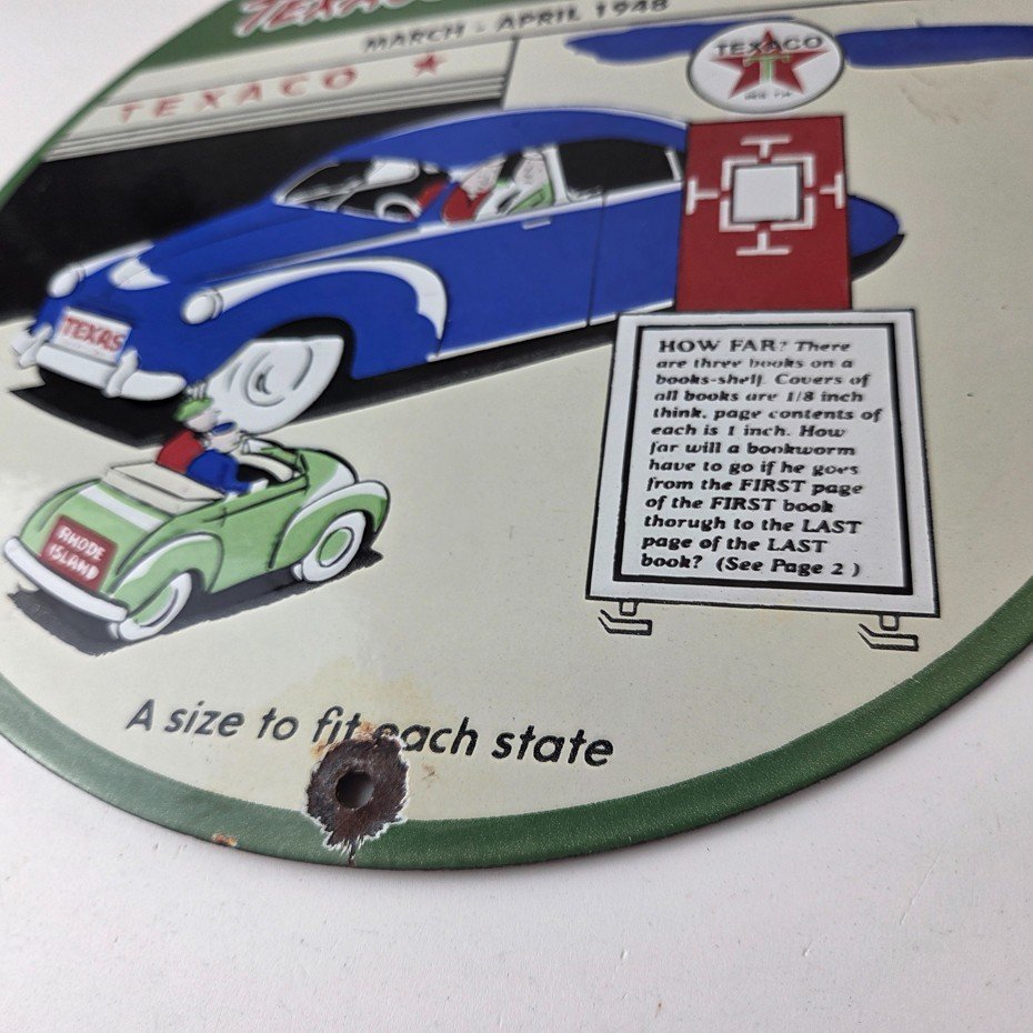 Vintage Texaco Talk Town Sign - Gas Station Pump Porcelain Gasoline Sign - Image 15