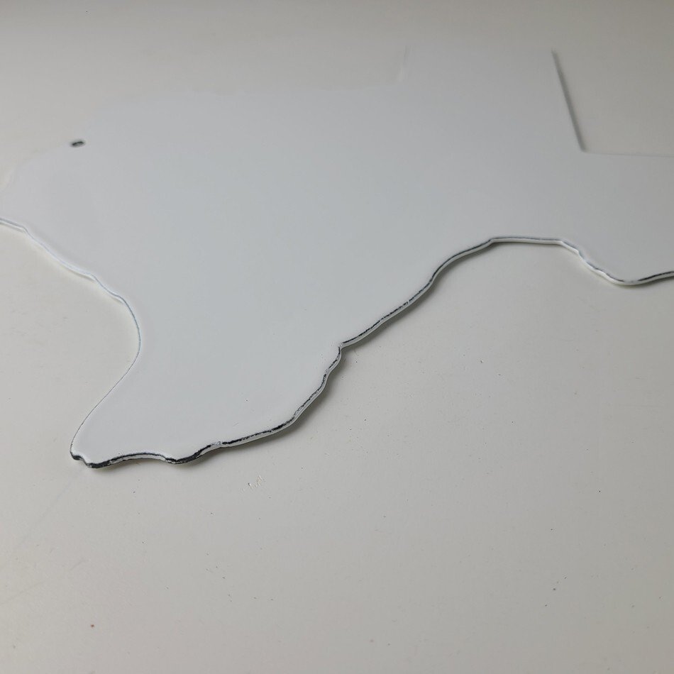 Vintage Texas Shaped Sign - USA Humble Gas Service Station Pump Porcelain Sign - Image 15