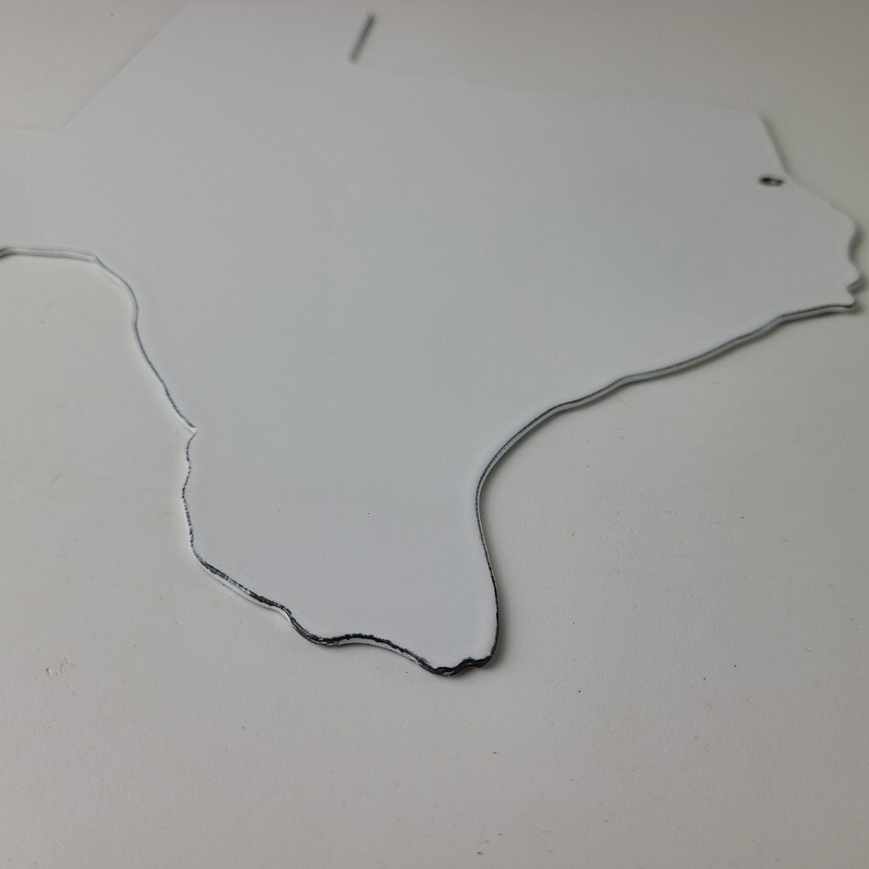 Vintage Texas Shaped Sign - USA Humble Gas Service Station Pump Porcelain Sign - Image 3