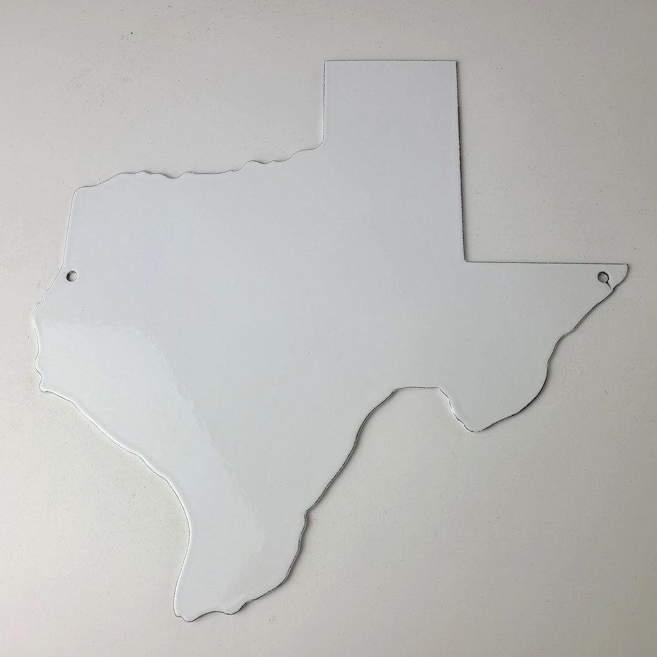 Vintage Texas Shaped Sign - USA Humble Gas Service Station Pump Porcelain Sign - Image 5