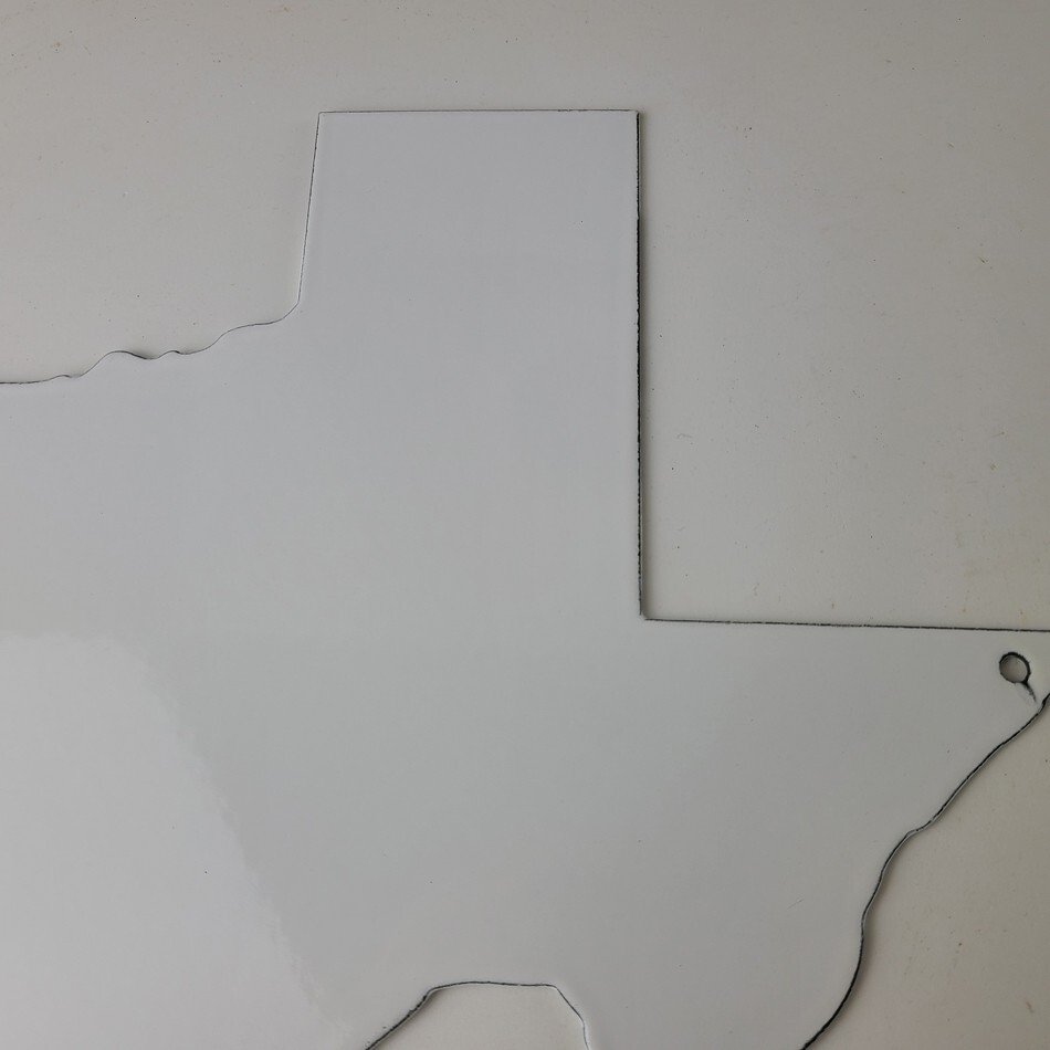 Vintage Texas Shaped Sign - USA Humble Gas Service Station Pump Porcelain Sign - Image 6