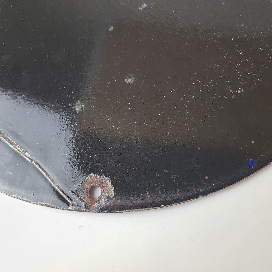 Vintage Tiolene Motor Oil Porcelain Sign - Rat Fink Sign - Gas Pump Plate Sign - Image 14