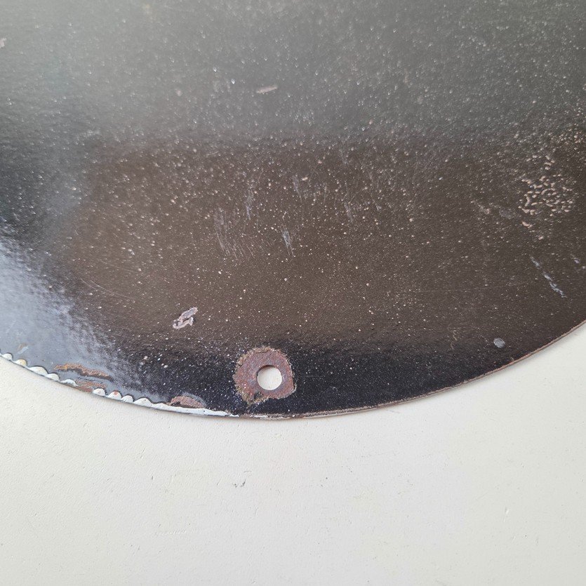 Vintage US Route 66 Sign - Porcelain Motorcycle Repair Gas Pump Sign - Image 8