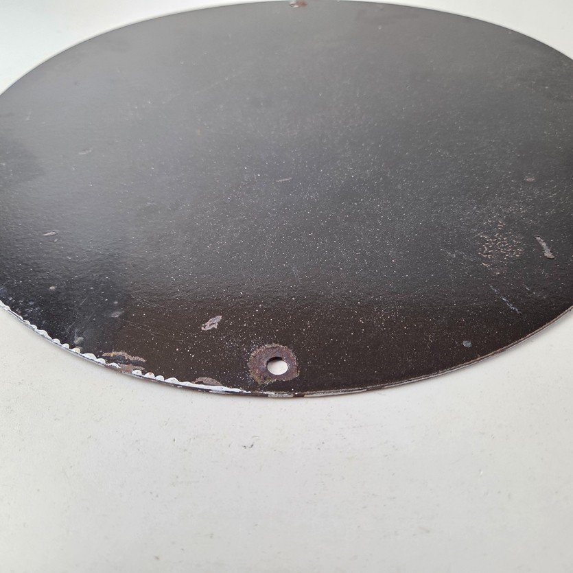 Vintage US Route 66 Sign - Porcelain Motorcycle Repair Gas Pump Sign - Image 9