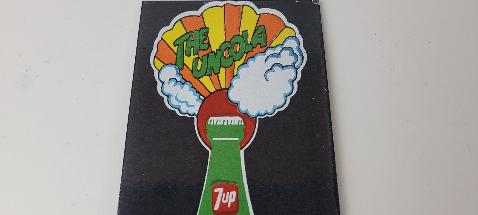 Vintage 7 Up Soda Sign - Porcelain General Store Gas Oil Pump Liquor Sign - Image 3