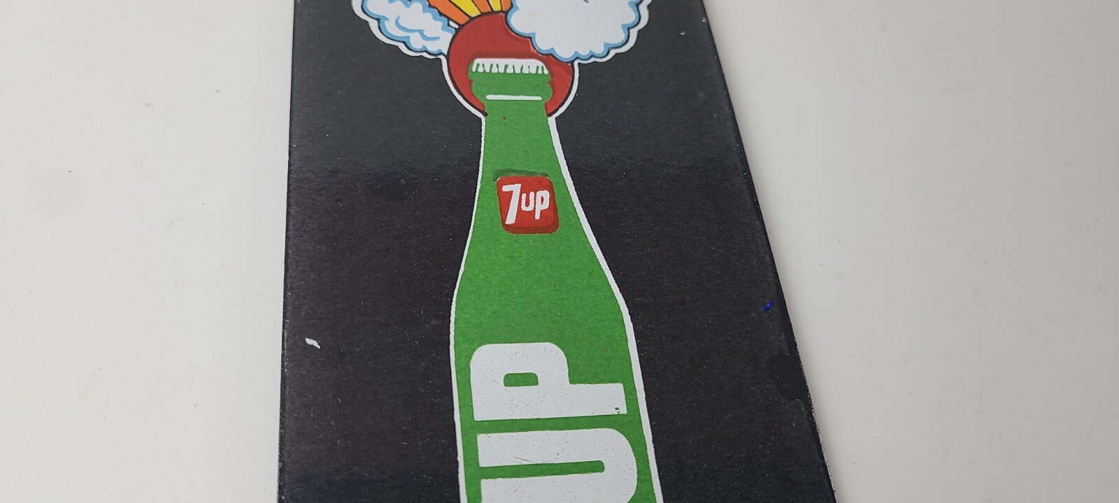 Vintage 7 Up Soda Sign - Porcelain General Store Gas Oil Pump Liquor Sign - Image 6