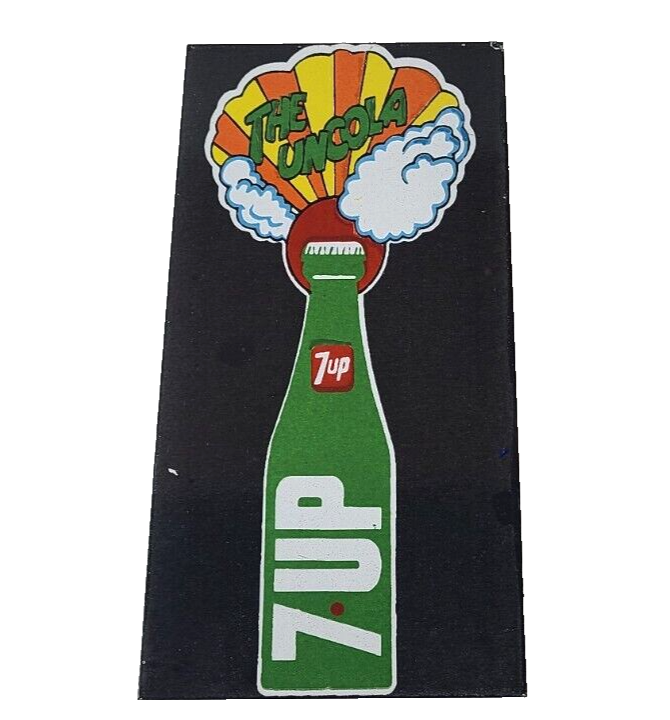 Vintage 7 Up Soda Sign - Porcelain General Store Gas Oil Pump Liquor Sign
