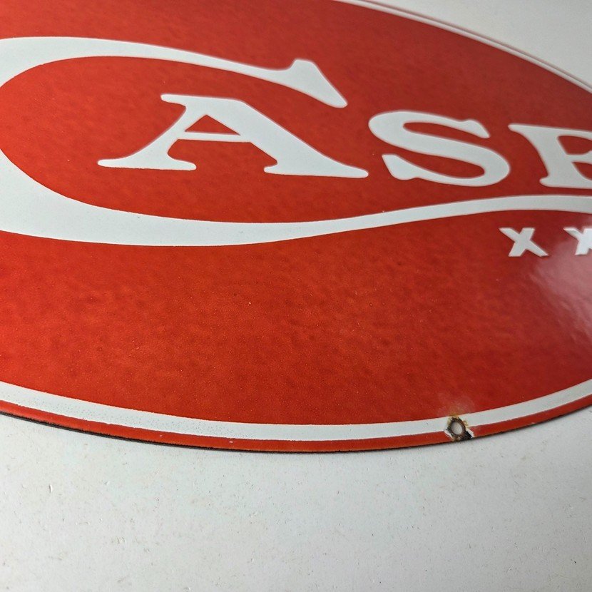 Vintage Case xx Knives Sign - Porcelain Advertisement Gas Pump Station Sign - Image 11