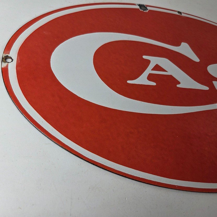 Vintage Case xx Knives Sign - Porcelain Advertisement Gas Pump Station Sign - Image 6