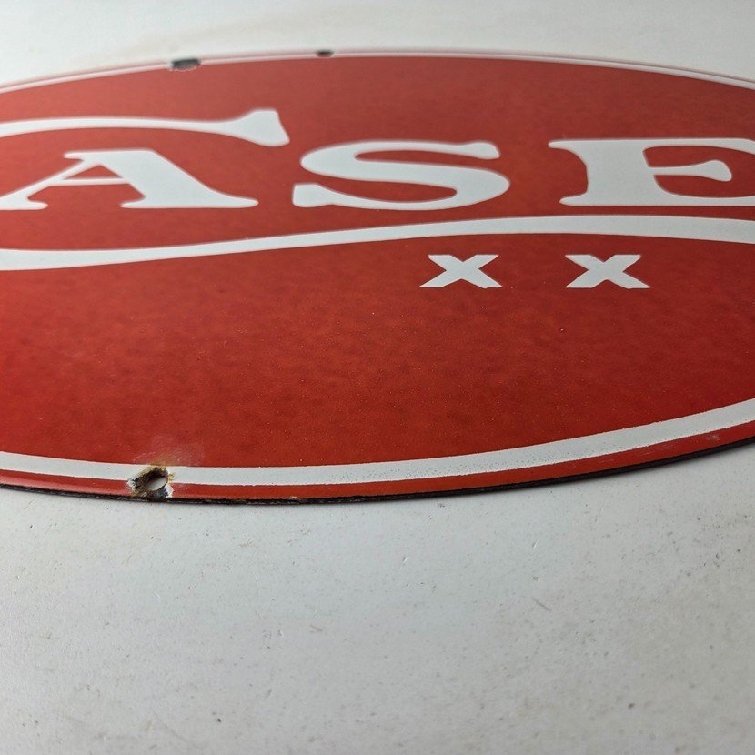 Vintage Case xx Knives Sign - Porcelain Advertisement Gas Pump Station Sign - Image 10