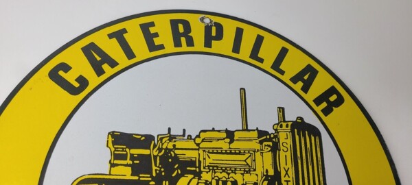 Vintage Caterpillar Sign - Automotive Trucks Service Gas Pump Porcelain Sign - Image 5