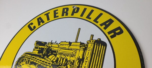 Vintage Caterpillar Sign - Automotive Trucks Service Gas Pump Porcelain Sign - Image 8