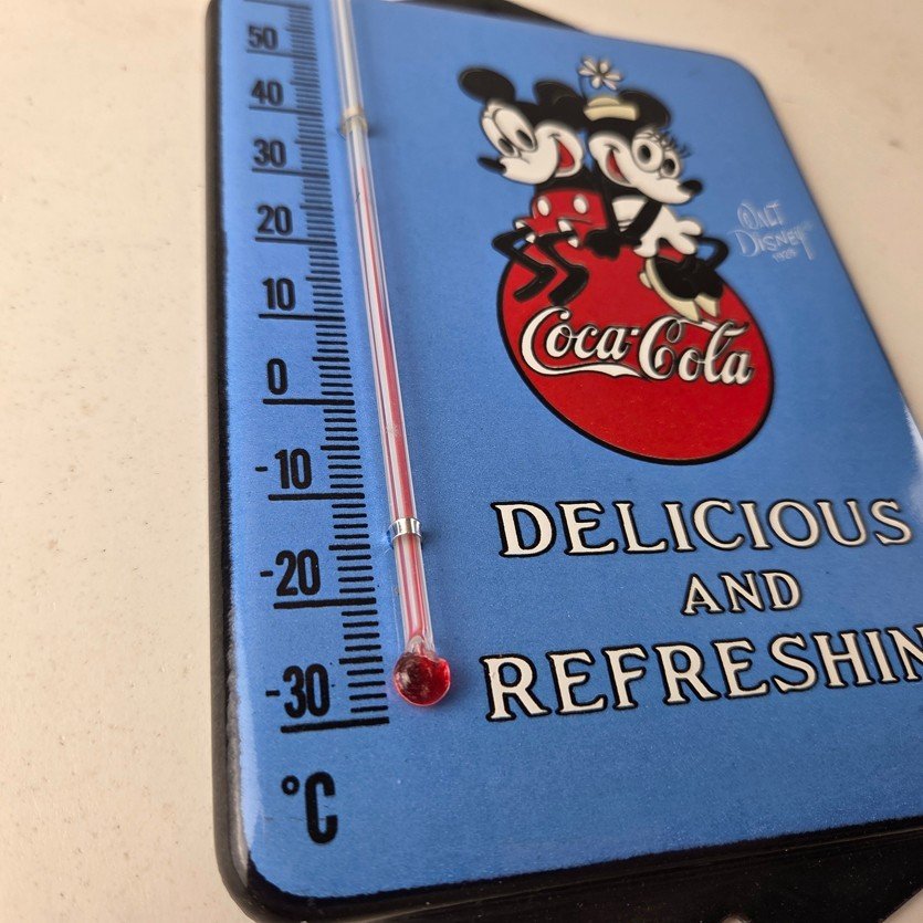 Vintage Coca Cola Sign - Mickey Soda Gas Pump Porcelain Ad Thermometer Sign - Image 6