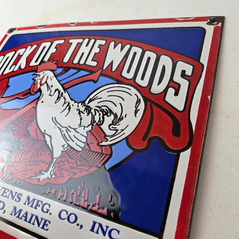 Vintage Cock of The Woods Sign - Axe Service Station Knife Store Gas Pump Sign - Image 12