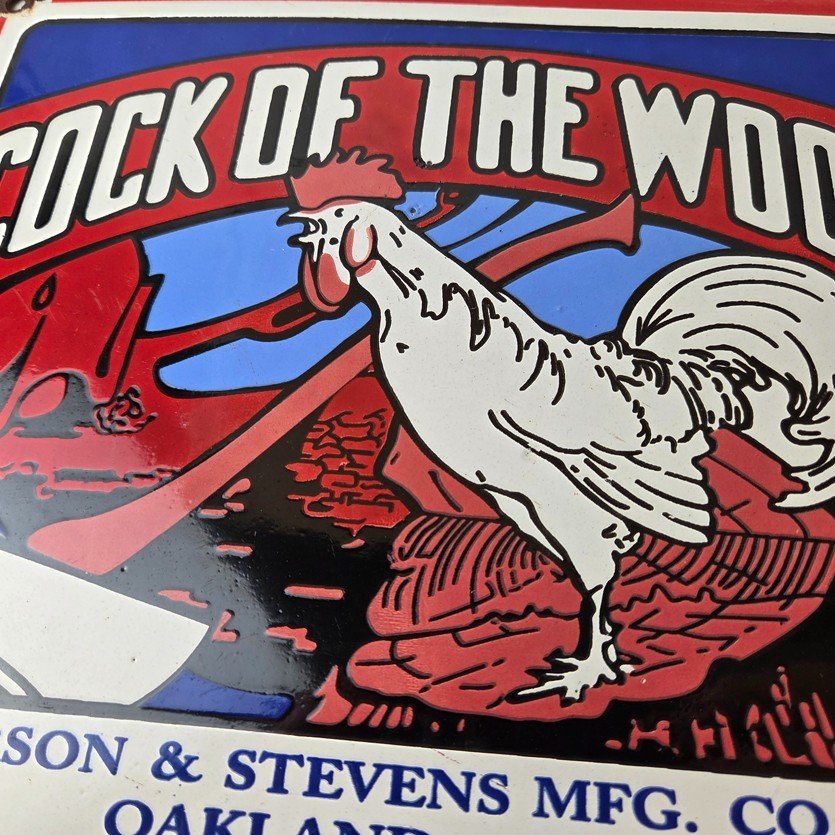 Vintage Cock of The Woods Sign - Axe Service Station Knife Store Gas Pump Sign - Image 3
