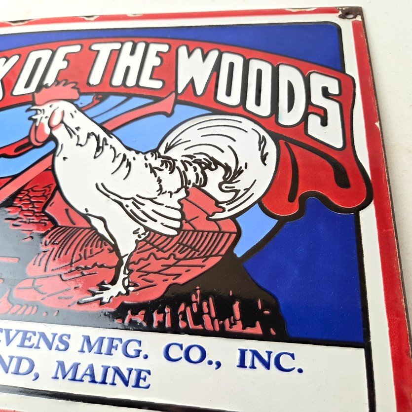 Vintage Cock of The Woods Sign - Axe Service Station Knife Store Gas Pump Sign - Image 4