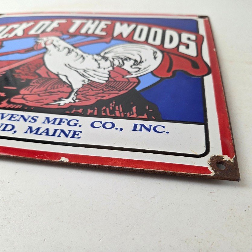Vintage Cock of The Woods Sign - Axe Service Station Knife Store Gas Pump Sign - Image 10