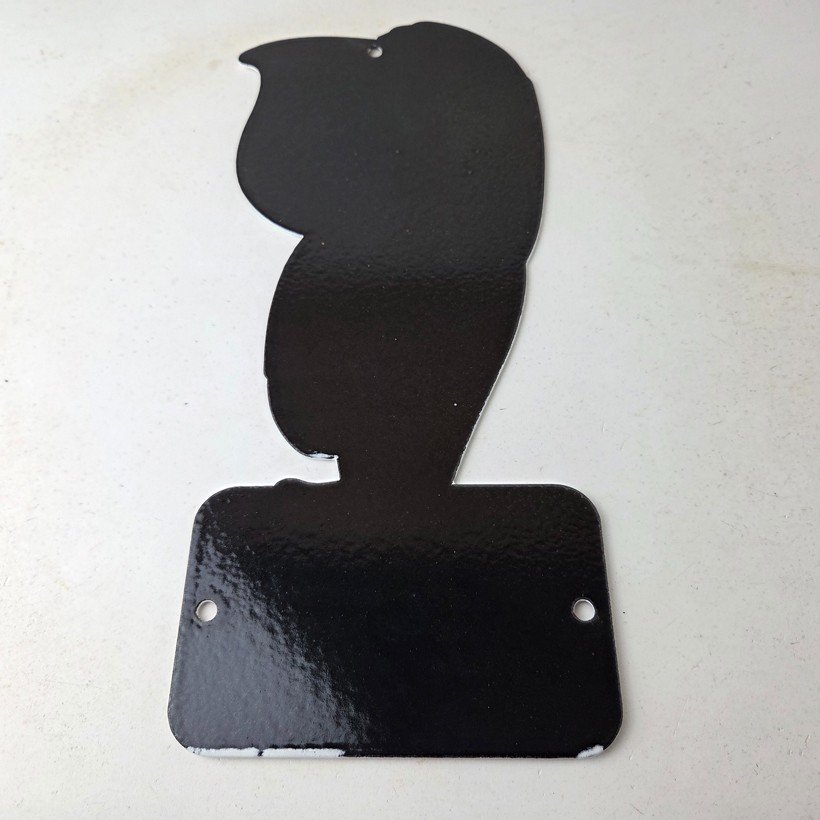 Vintage Esso Gasoline Porcelain Sign - Oil Drop Gas Service Station Auto Sign - Image 7