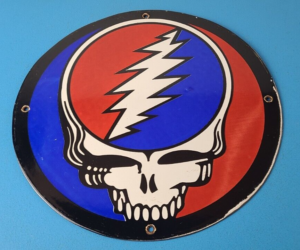 Vintage Grateful Dead Sign American Rock Guitar Band Concert Gas Pump Sign 305889904671