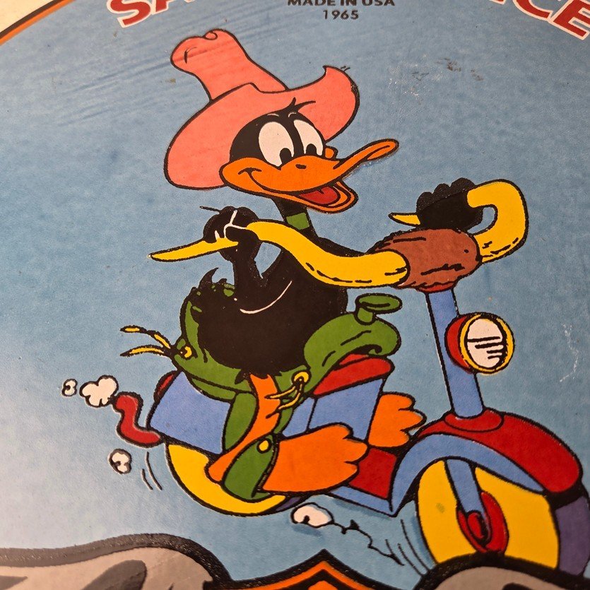 Vintage Harley Davidson Motorcycles Sign - Biker Porcelain Service Gas Pump Sign - Image 3