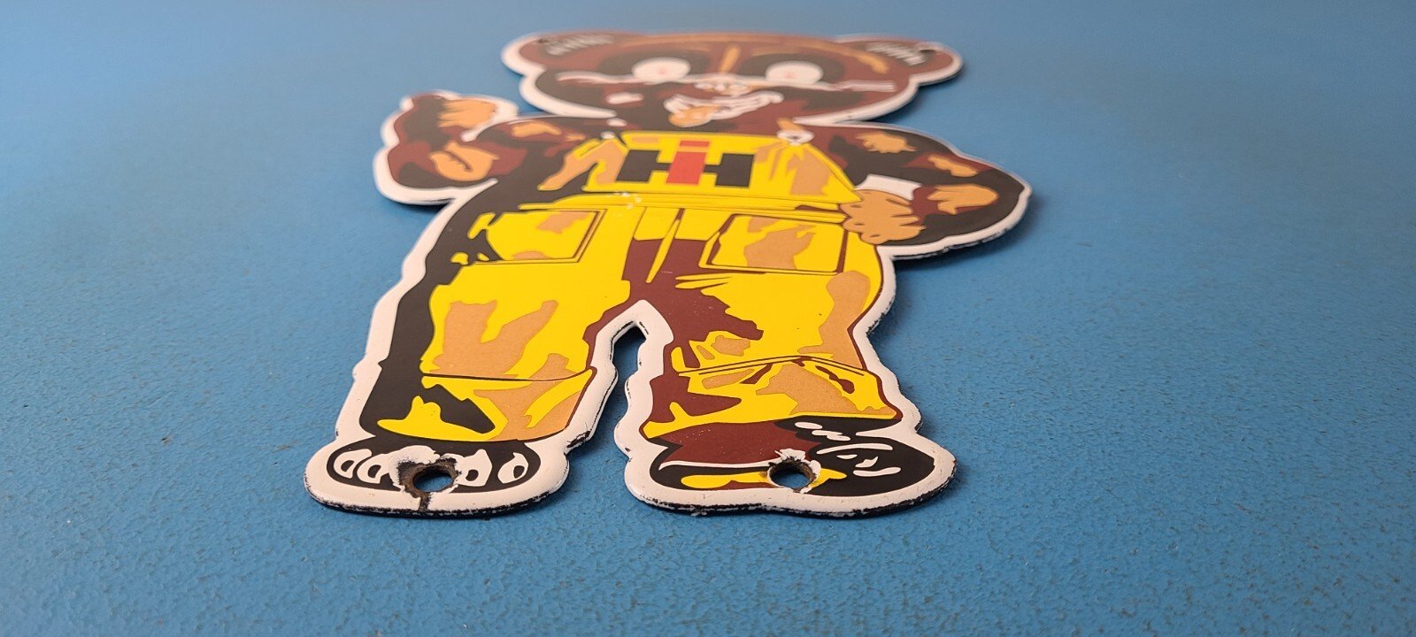 Vintage International Harvester Sign - Porcelain Farm Implements Gas Pump Sign - Image 11