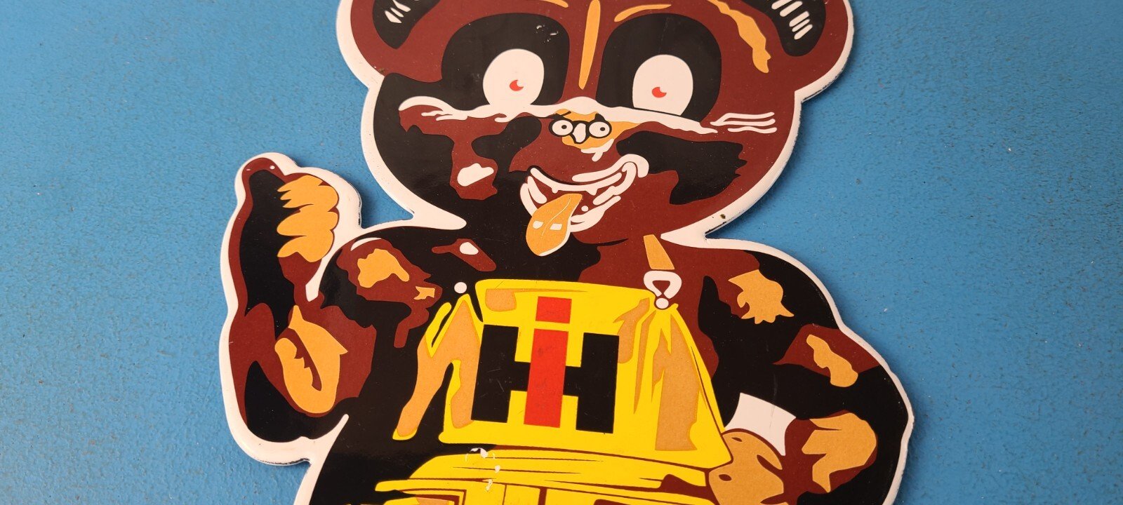 Vintage International Harvester Sign - Porcelain Farm Implements Gas Pump Sign - Image 13