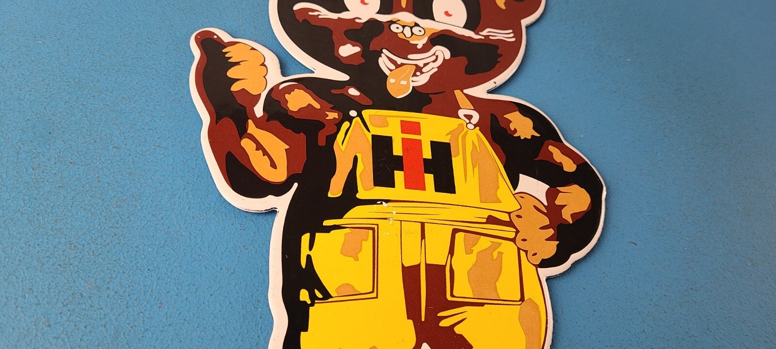 Vintage International Harvester Sign - Porcelain Farm Implements Gas Pump Sign - Image 6